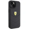 Apple iPhone 15 Ferrari dėklas Quilted Metal Logo (FEHCP15SRDUK) juodos spalvos
