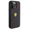 Dėklas Ferrari Twist Metal Logo Case for iPhone 15 Pro Max - Juodas