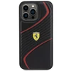 Dėklas Ferrari Twist Metal Logo Case for iPhone 15 Pro Max - Juodas