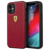 Apple iPhone 12 Mini Ferrari dėklas On Track Perforated (FESPEHCP12SRE) raudonos spalvos