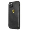 „Ferrari Ferrari“ kietas dėklas FESPCHCN58CBBK „iPhone 11 Pro“ gėrimas / gėrimas „On Track“ anglies efektas