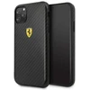 „Ferrari Ferrari“ kietas dėklas FESPCHCN58CBBK „iPhone 11 Pro“ gėrimas / gėrimas „On Track“ anglies efektas