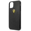 „Ferrari Ferrari“ kietas dėklas FESPCHCN58CBBK „iPhone 11 Pro“ gėrimas / gėrimas „On Track“ anglies efektas