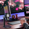 Fifine A9 RGB mikrofonas žaidimams | podcast'ai | upeliai | trikojis | juodas