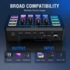 FIFINE SC3 audio mixer RGB juoda