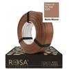 3D plastikas PLA rudas/kakavinis (Mocha Mousse) 1kg refill pakuotė Rosa3D