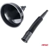 Lankstus juodas piltuvėlis su filtru kurui, skysčiui, vandeniui, 13,5 cm amio-04036