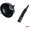 Lankstus juodas piltuvėlis su filtru kurui, skysčiui, vandeniui, 16 cm amio-04038