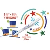 Flomasteriai CARIOCA MAGIC COLOR CHANGE, 9 spalvos + spalvą keičiantis žymeklis