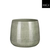 Boltze vazonas Mica Benson 1071766 metalinis Ø 12 cm pilka