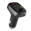 FM siųstuvas LDNIO C704Q su Bluetooth, 2x USB + USB-C, Micro SD / TF (juodas)