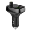 FM siųstuvas LDNIO C704Q su Bluetooth, 2x USB + USB-C, Micro SD / TF (juodas)