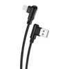Foneng X70 kampinis USB į mikro USB laidas, 3A, 1m (juodas)