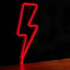 Neoninis LED šviestuvas Žaibas raudona Bat + USB FLNE06 Forever Light