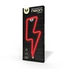 Neoninis LED šviestuvas Žaibas raudona Bat + USB FLNE06 Forever Light