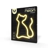 Neon LED Light Katė šiltai balta Bat + USB FLNE03 Forever Light