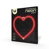 Neon LED Light Širdis red baterijos + USB FLNE07 Forever Light