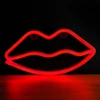 Neoninis LED šviestuvas Lūpos raudona Bat + USB FLNE08 Forever Light