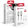 USB C į USB C laidas Forcell F-Energy QC4.0 PD 5A 100W E-Mark metalinis 2 m C239 sidabrinis