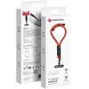 FORCELL F-DESIGN R10X40 riešo telefono virvelė su reguliuojamu ilgiu (maks. 20 cm kilpoje) raudona
