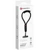 FORCELL F-DESIGN R10X40 riešo telefono virvelė su reguliuojamu ilgiu (maks. 20 cm kilpoje) juoda