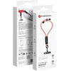 FORCELL F-DESIGN R10X40 riešo telefono virvelė su reguliuojamu ilgiu (maks. 20 cm kilpoje) rožinė balta