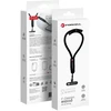 FORCELL F-DESIGN R10X40 riešo telefono virvelė su reguliuojamu ilgiu (maks. 20 cm kilpoje) juoda