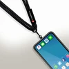 FORCELL F-DESIGN S10X165 telefono virvelė per petį su reguliuojamu ilgiu (maks. 82,5 cm kilpoje) juoda