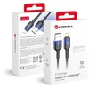 USB A tipo laidas su „Lightning“ jungtimi Forcell F-Energy 2,4A 12W gradientinis 1 m, C353, juodas