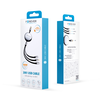 Forever 3in1 kabelis USB - Lightning + 2x USB-C 1,2 m 100W juodos spalvos