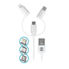 Forever 3in1 micro-USB+8PIN+type-C laidas
