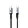 Telforceone Forever Braix cable USB-C - USB-C 1,0 m 60W juodas