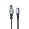 Telforceone Forever Braix cable USB - Lightning 1,0 m 3A juodas