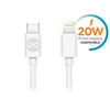 Forever kabelis USB-C - Lightning 1,0 m 20W baltos spalvos