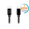 Forever kabelis USB-C - USB-C 1,0 m 60W juodos spalvos