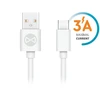 Forever kabelis USB - USB-C 1,0 m 3A baltos spalvos