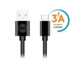 Forever kabelis USB - USB-C 1,0 m 3A juodos spalvos
