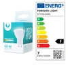 LED lemputė GU10 7W 230V 3000K 560lm Forever Light