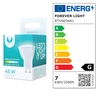 LED lemputė GU10 7W 230V 4500K 565lm Forever Light