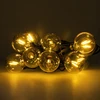 TelForceone Saulės girlianda 5,5 m + 10 LED lempučių aukso spalvos E12 G40 IP44