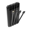 Forever power bank TB-411 ALLin1 10000 mAh su kabeliss USB-C + Lightning + microUSB juodos spalvos