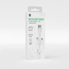 Forever recycling kabelis 3w1 1,5m 2,4A USB-A -USB-C+ microUSB + Lightning KR3W1-00 baltos spalvos