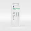 Telforceone Amžinai perdirbamas kabelis USB-C - USB-C 1,5m 3A KR15-CC-00 baltos spalvos