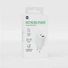 Forever Recycling Forever recycled laidinis įkroviklis USB + USB-C 20W LSR20-AC-00 baltos spalvos