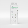 Telforceone Forever recycling kabelis 2in1 1,5m 3A USB-C - USB-C + USB-A KR2W1-00 baltos spalvos