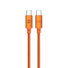 Telforceone Forever Saffron cable USB-C - USB-C 1,0 m 60W oranžinis