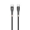 Forever Sleek kabelis USB-C - USB-C 1,0 m 60W juodos spalvos