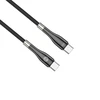 Forever Sleek kabelis USB-C - USB-C 1,0 m 60W juodos spalvos
