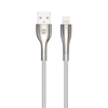 Forever Sleek kabelis USB - Lightning 1,0 m 2.4A baltos spalvos