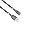 Forever Sleek kabelis USB - USB-C 1,0 m 3A juodos spalvos